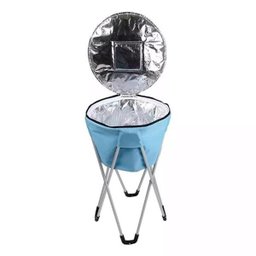 BOLSA TERMICA ICE COOLER PEDESTAL 32 LITROS AZUL - 4