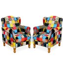 Ver imagem 1 de Kit 2 Poltronas Decorativas para Mel Patchwork - Lyam Decor