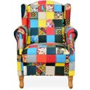 Ver imagem 2 de Kit 2 Poltronas Decorativas para Mel Patchwork - Lyam Decor
