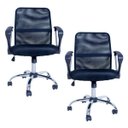 Ver imagem 1 de Kit 2 Cadeiras para Escritório Premier Office Giratória Preto - Facthus