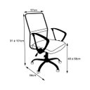 Ver imagem 4 de Kit 2 Cadeiras para Escritório Premier Office Giratória Preto - Facthus