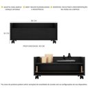 Ver imagem 6 de Balcão Gabinete Banheiro Com Rodízios 80Cm Multimóveis V2608 Preto Preto