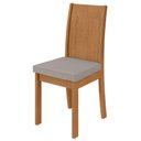 Ver imagem 4 de Conjunto Sala de Jantar Completa Mesa 4 Cadeiras Athenas Lopas Amêndoa e Cappuccino