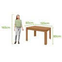 Ver imagem 6 de Conjunto Sala de Jantar Completa Mesa 4 Cadeiras Athenas Lopas Amêndoa e Cappuccino