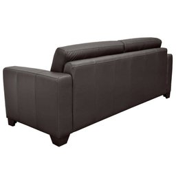 Sofá 2 Lugares Estocolmo 1,55M Couro Chocolate - Gran Belo - 2