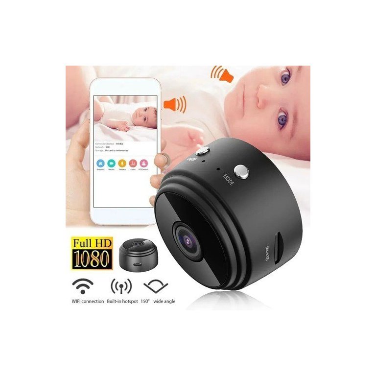 MICRO CÂMERA SEGURANÇA MAGNÉTICA IP ESPIÃ MINI VIGILÂNCIA WI-FI BATERIA PORTÁTIL