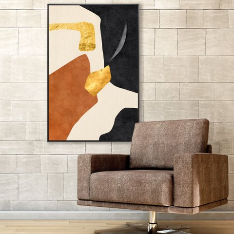 Quadro Decorativo Abstrato Convexo I Sala Quarto Casa Escritório 40x60