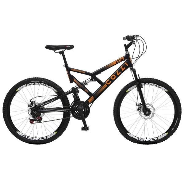 Bicicleta Colli Aro 26 Dupla Suspensão Freios Á Disco - 220 Menor preço em Bicicleta Colli Aro 26 Dupla Suspensão Freios Á Disco - 220