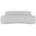 Ver imagem 6 de Sofá 3 Lugares Curvo Sala de Estar Living Cancún D02 Linho Cinza 180 cm D-315 - Lyam Decor