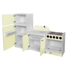 Kit Cozinha de Brinquedo Infantil 03 Peças - Criança Feliz - 3 Kit Cozinha de Brinquedo Infantil 03 Peças - Criança Feliz - 3