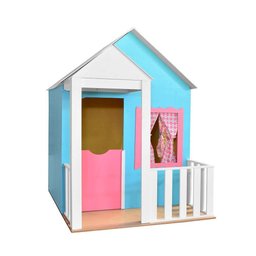 Casinha de Brinquedo com Cercado Azul/Rosa - Criança Feliz - 3