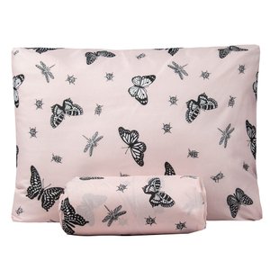 Jogo de Lençol Queen Bouti Basic Estampado 180 Fios 3 Peças - Mariposa Dona Zeze
