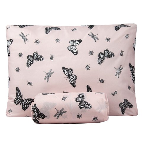 Jogo de Lençol Queen Bouti Basic Estampado 180 Fios 3 Peças - Mariposa Dona Zeze