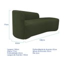 Ver imagem 2 de Kit Divã Recamier Orgânico França 160cm Lado Direito e Poltrona Amore Linho