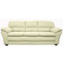 Ver imagem 1 de Sofá 3 Lugares Laura 2,12M Couro Off White - Gran Belo