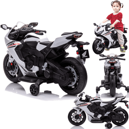 Moto Eletrica Infantil Zippy Toys Honda Cbr 1000rr 6v Branca - 2