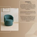 Ver imagem 5 de Poltrona Orgânica Bouclé Redonda para Sala Quarto Recepção Confortável Elegante Divani