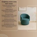 Ver imagem 4 de Poltrona Orgânica Bouclé Redonda para Sala Quarto Recepção Confortável Elegante Divani