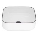 Ver imagem 4 de Cuba Apoio Evier Agata Quadrada Lavabo Banheiro 39x39x14