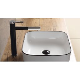 Cuba Apoio Evier Agata Quadrada Lavabo Banheiro 39x39x14 - 2