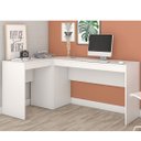 Ver imagem 1 de Mesa para Escritório em L BHO 08 Office 164,8cm BRV Móveis Branca