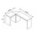 Ver imagem 4 de Mesa para Escritório em L BHO 08 Office 164,8cm BRV Móveis Branca