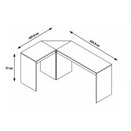 Mesa para Escritório em L 164x105cm BHO 08 Office BRV Móveis - 4 Mesa para Escritório em L 164x105cm BHO 08 Office BRV Móveis - 4