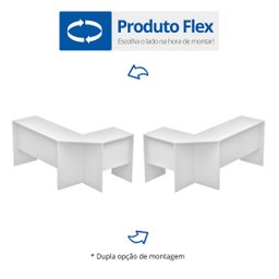 Mesa para Escritório em L 164x105cm BHO 08 Office BRV Móveis - 6 Mesa para Escritório em L 164x105cm BHO 08 Office BRV Móveis - 6