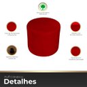 Ver imagem 2 de Puff Cilindríco para Sala e Escritório Confortável e Reforçada Veludo