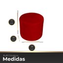 Ver imagem 5 de Puff Cilindríco para Sala e Escritório Confortável e Reforçada Veludo