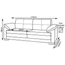 Ver imagem 4 de Sofá Retrátil Balli 1,75M Couro Legitimo Branco - Scala Decor