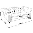 Ver imagem 3 de Sofá 3 Lugares Maggiore 2,20M Couro Branco - Gran Belo