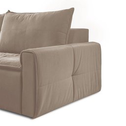 Sofá Retrátil Luxo 3 Lugares 308cm Linho Bege - Ilha Bela - 2