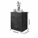 Ver imagem 3 de Mesa de Cabeceira Império 3 Gavetas - Benetil
