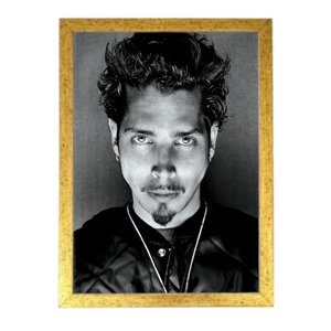 quadro poster com moldura grunge Chris Cornell d6364