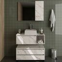 Ver imagem 4 de Conjunto Gabinete Banheiro 80cm Tecnomobili com Cuba e Espelheira