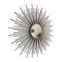 Ver imagem 2 de Espelho decorativo de parede redondo com moldura palitada celestial preto