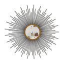 Ver imagem 1 de Espelho decorativo de parede redondo com moldura palitada celestial preto