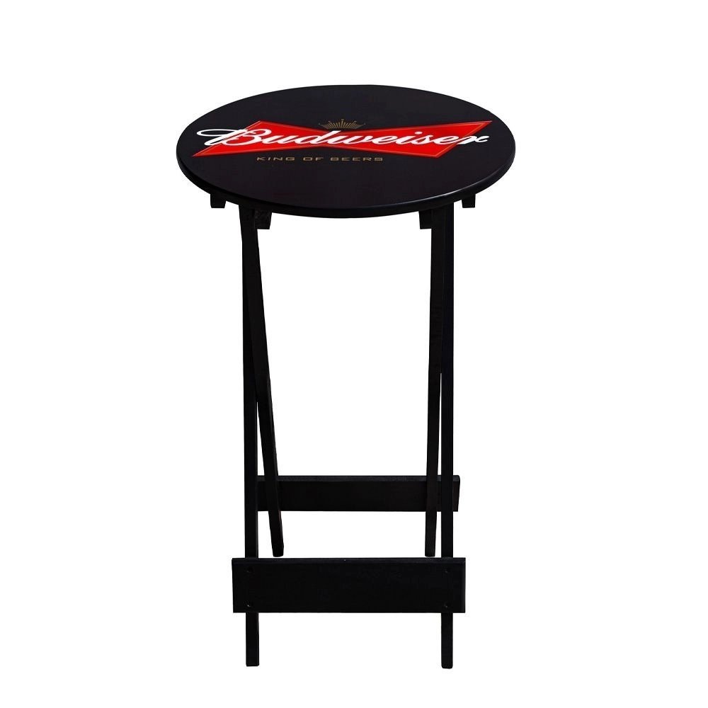 Conjunto Bistrô de Madeira Dobrável com Logo Budweiser Mesa com 2 Banquetas - 2