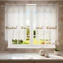 Ver mais imagens de Cortina Pia c/ Bando Vitro Real Renda Cozinha 1,60x0,80x0,20:Bule Dourado