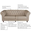 Ver imagem 2 de Sofá 3 Lugares Maggiore 2,20M Couro Bege - Gran Belo