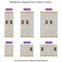 Ver imagem 7 de Berço Americano 3 em 1 com Colchão Incluso e Cômoda 1 Porta 4 Gavetas Doçura Multimóveis Mp4733