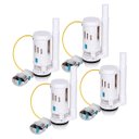 Ver imagem 1 de Reparo Caixa Acoplada Kit 4 Uni Valvula Drenagem Botao Descarga Vaso Sanitario Tanque Banheiro Lavab