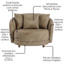 Ver imagem 5 de Poltrona Decorativa Maya Pes Madeira Courino Tcs 729 Moll
