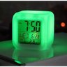 Relógio Despertador Digital Lumanaria Cubo Led 7 Cores - 5