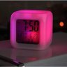 Relógio Despertador Digital Lumanaria Cubo Led 7 Cores - 3