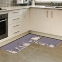 Ver imagem 2 de Jogo de Tapetes de Cozinha Talheres Roxo Capa de Almofada