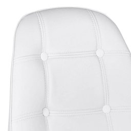 Cadeira Estofada Botonê - Branco - Metal Cromado - 2