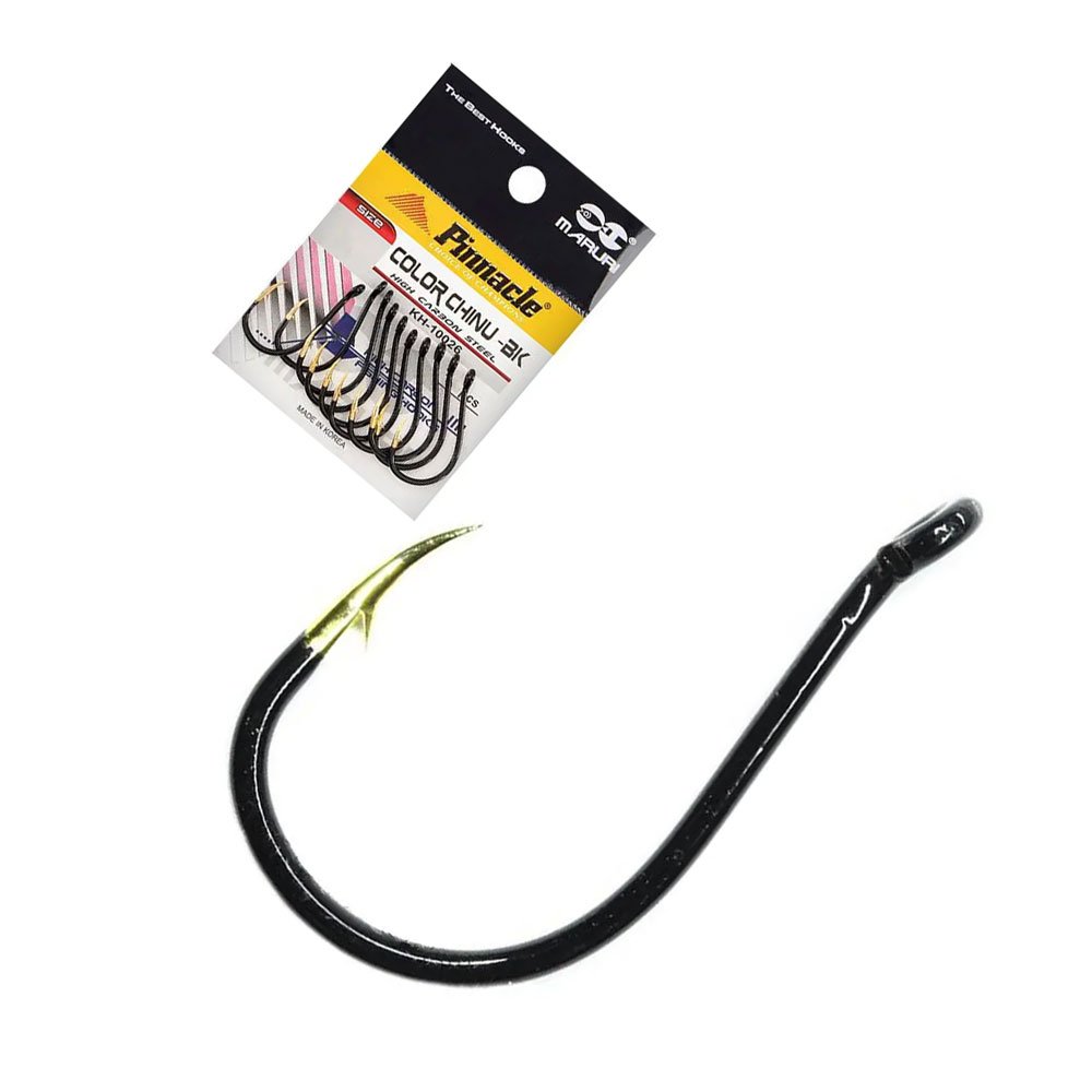 Anzol Pinnacle Chinu Black Ponta Dourado N05 C/10un Piapara - 1