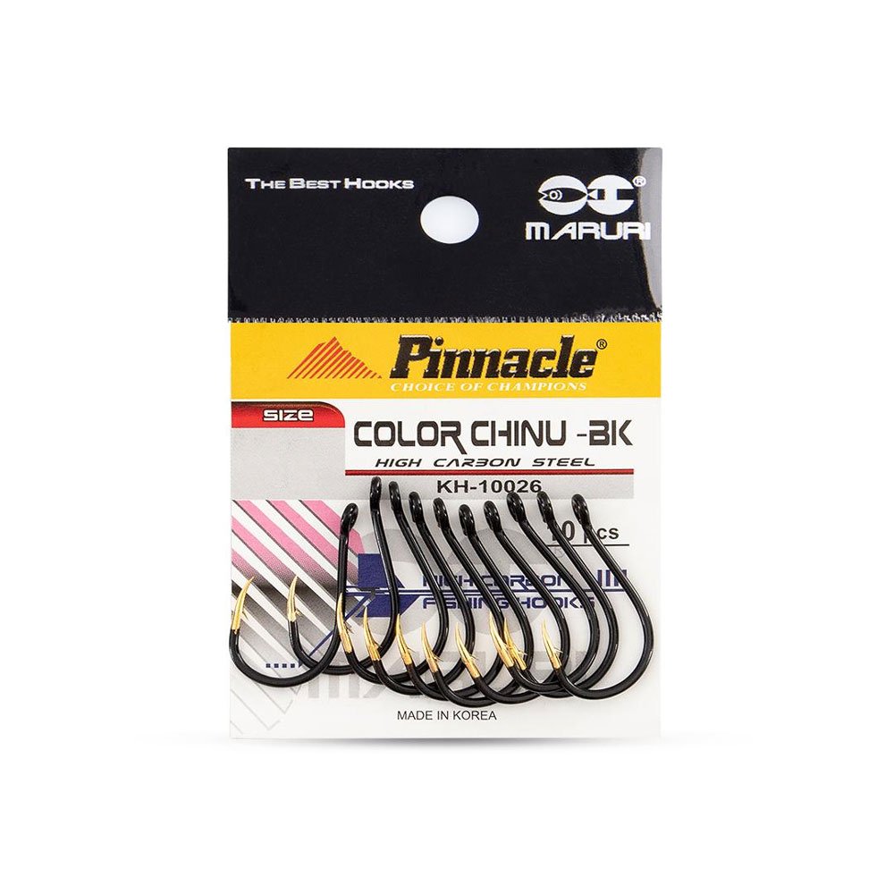 Anzol Pinnacle Chinu Black Ponta Dourado N05 C/10un Piapara - 4